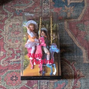 Disney Mary Poppins Carousel Doll Set - Pink & Blue Horses